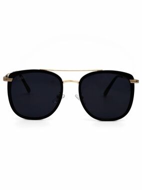 Ivy Black Women's Oversized Square Sunglasses By Dax Eyewear